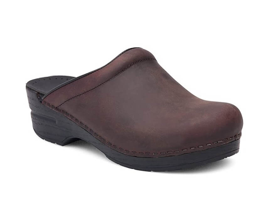 Dansko Women's Sonja Oiled Leather Clog Antique Brown